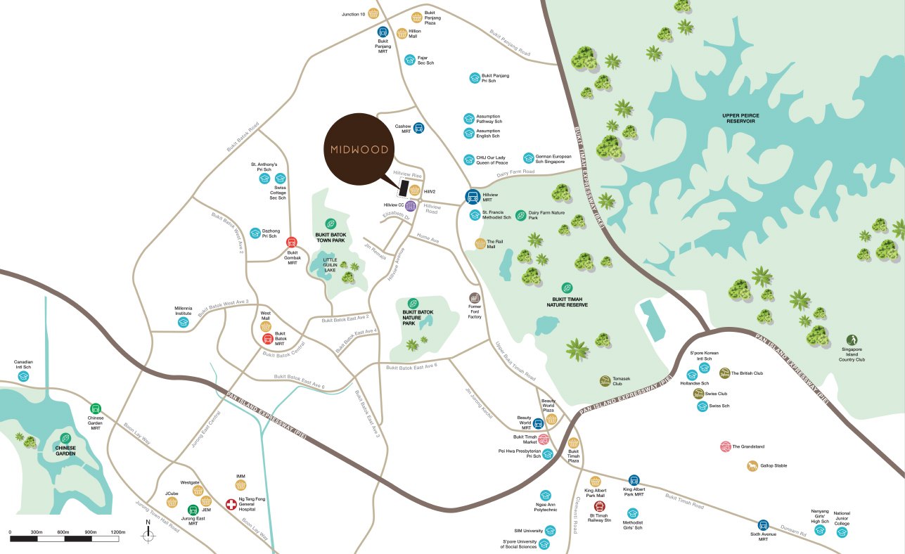 Midwood location map
